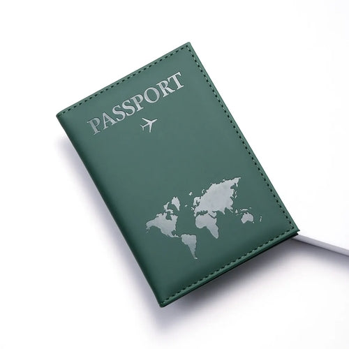 Women Men RFID Vintage Business Passport Covers Holder Multi-Function