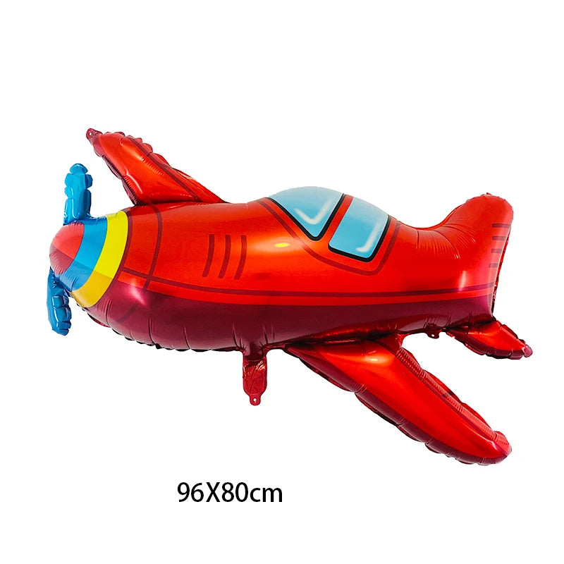 Fighter Balloon Boy Airplane Birthday Party Decortion Plane Cloud