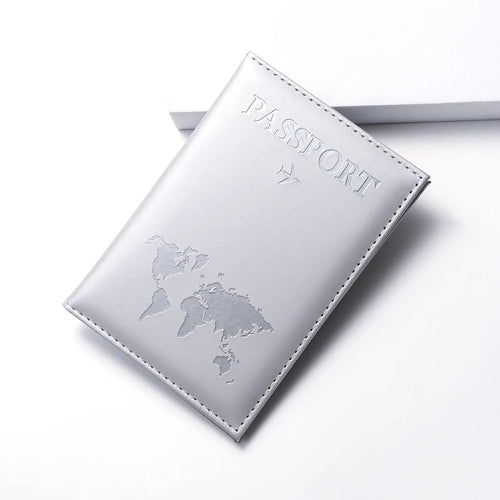 Women Men RFID Vintage Business Passport Covers Holder Multi-Function