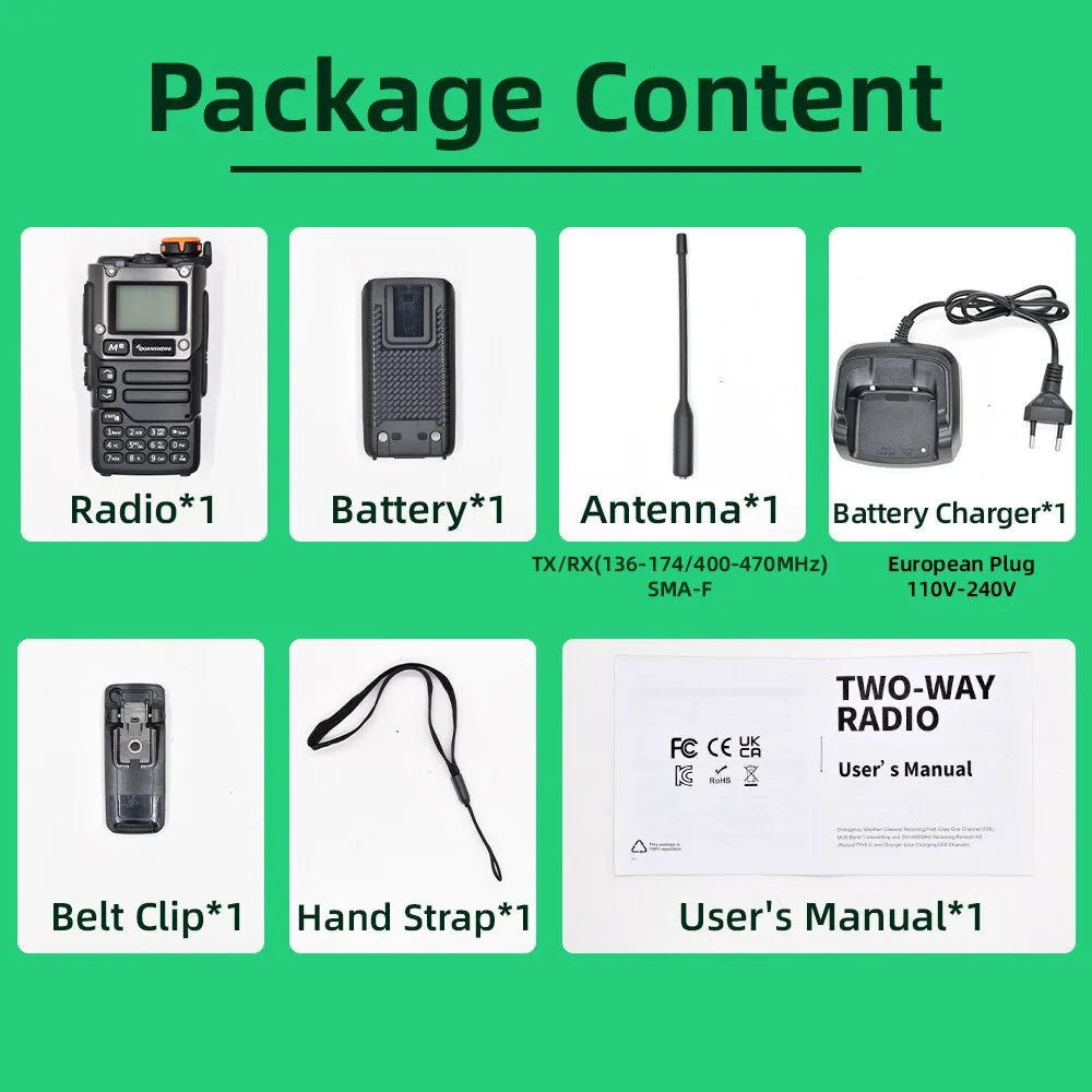 Quansheng UV K5 (8) Walkie Talkie Portable Am Fm Two Way Radio